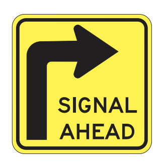 signal ahead, warning sign