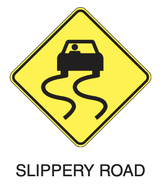  slipperry road, warning sign