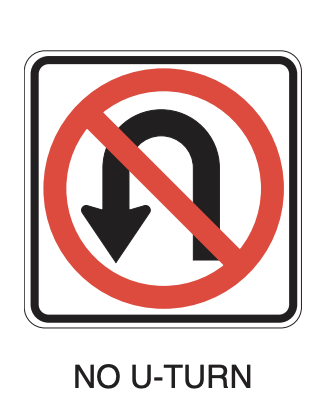 no u turn