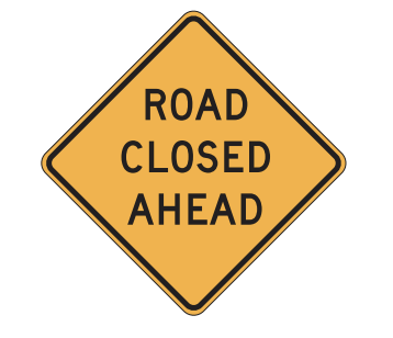 road closed ahead