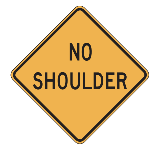 no shoulder