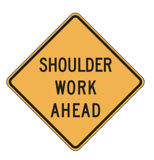 shoulder work ahead